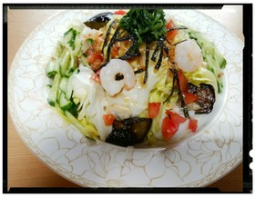 糖質制限 サラダうどん ガスト風