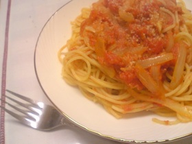 ママの美味しいツナトマトパスタ