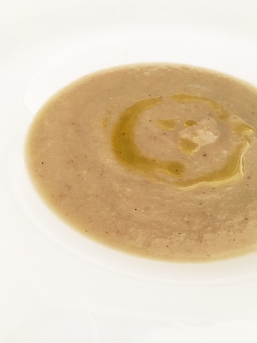 ゴボウとかぶのスープの画像