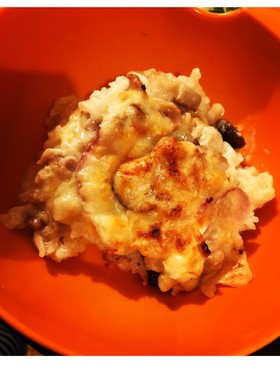 簡単!きのこ味噌グラタン