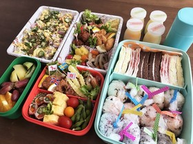 2018運動会弁当♡素麺♡サンドイッチ