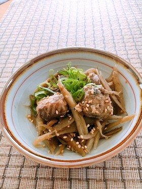 ✤サバ缶ごぼうの生姜つくだ煮✤作り置きも