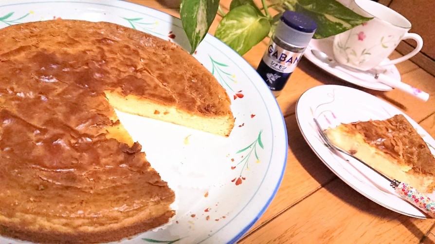 甘さひかえめ【シナモン焼きチーズケーキ】の画像