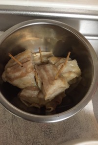 豚バラ薄切り肉の角煮風