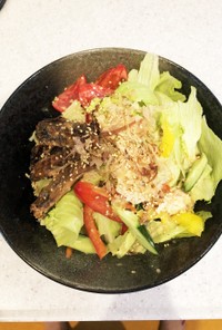 サラダ冷やし中華(マルちゃん正麺使用)