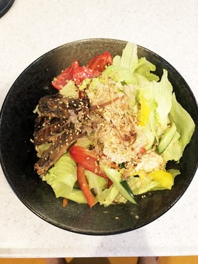 サラダ冷やし中華(マルちゃん正麺使用)