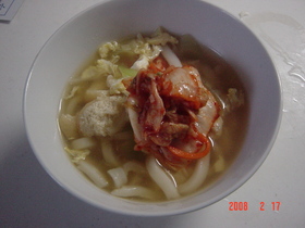 簡単!キムチうどん