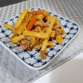 真竹の豚キムチ炒め お弁当にも