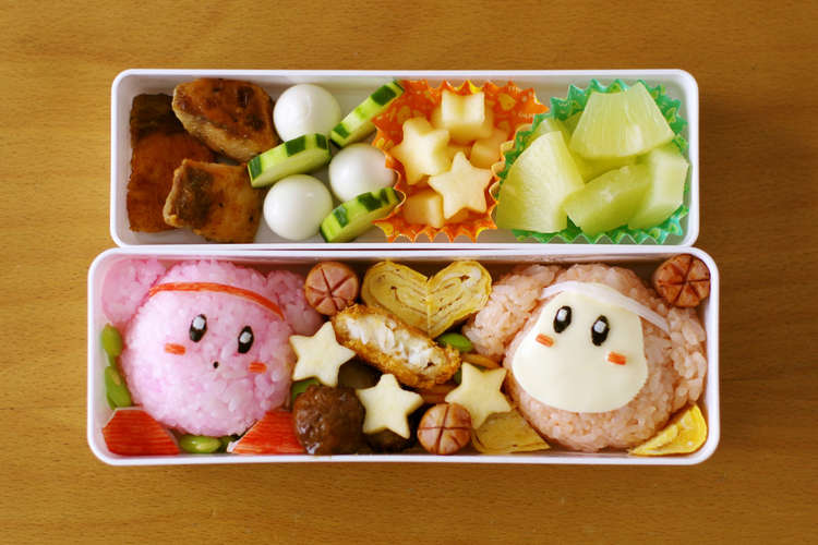 星のカービィとワドルディの運動会キャラ弁 レシピ 作り方 By めろんぱんママ クックパッド