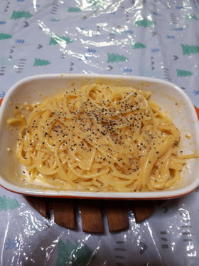 レンチン!生クリームなしでカルボナーラ!