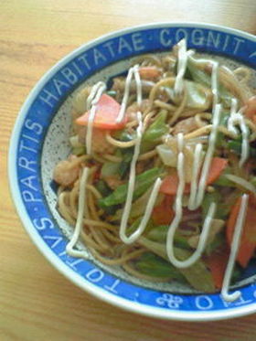 麺がおいしい~✿パスタで焼きそば✿