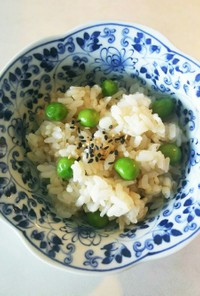 豆(グリーンピース)ご飯