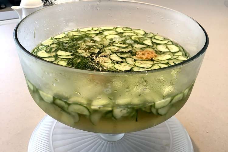 きゅうりの冷たいスープ レシピ 作り方 By 順子先生 クックパッド 簡単おいしいみんなのレシピが357万品