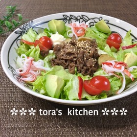 ごちそう☘️焼肉サラダ