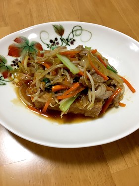 大人の給食☆生揚げ(厚揚)の野菜あんかけ