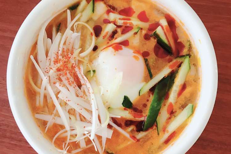 カップ麺で冷やし蒙古タンメン レシピ 作り方 By クックa65yd2 クックパッド 簡単おいしいみんなのレシピが356万品