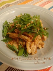 鶏皮サクサク♔酢醤油ソースが決めて♡の写真