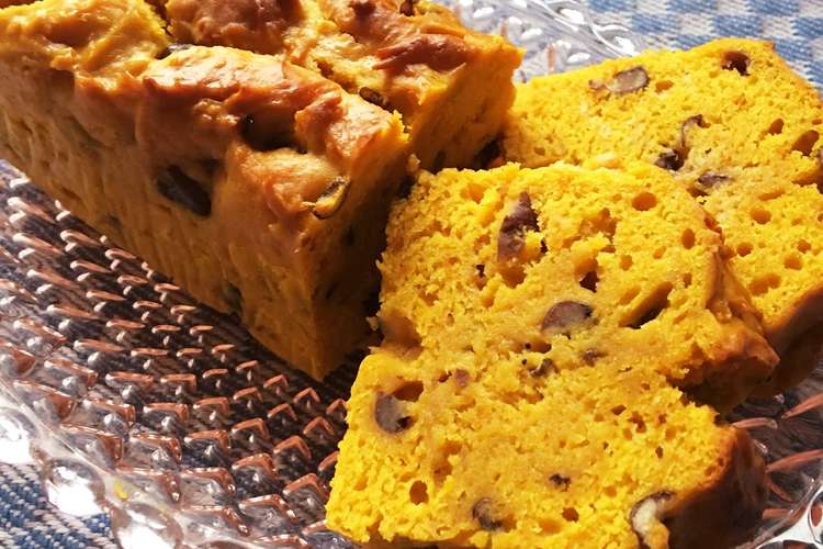 小豆入りパンプキンブレッド 南瓜ケーキ レシピ 作り方 By ありさrecipe クックパッド