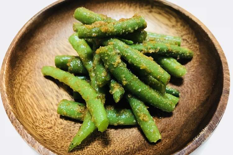 いんげんの胡麻和え いんげんの茹で方 レシピ 作り方 By 体裁よく クックパッド 簡単おいしいみんなのレシピが352万品