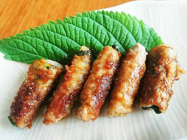 えごまの葉の豚肉巻き By 703 S クックパッド 簡単おいしい