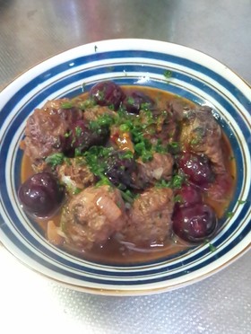牛肉団子のチェリーソース煮