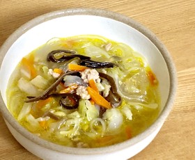 ダイエットにも♪ 簡単生姜入り春雨スープ