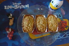 バナナのプチパウンドケーキ