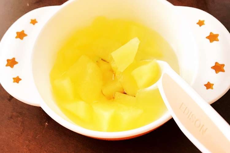 離乳食 りんごとイオン飲料で水分補給 レシピ 作り方 By なにがしか クックパッド 簡単おいしいみんなのレシピが360万品