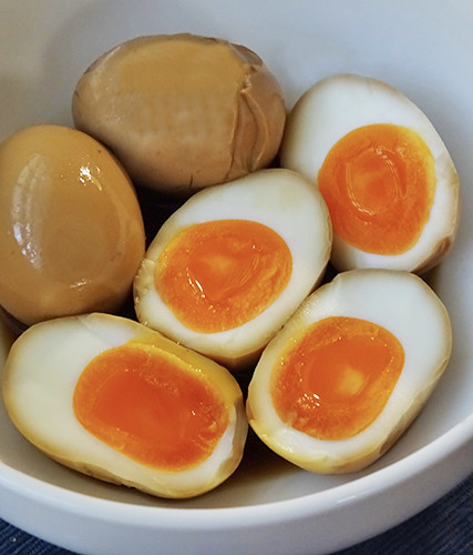 半熟煮卵の画像