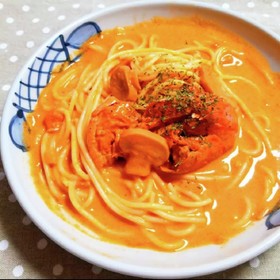 赤エビのパスタ