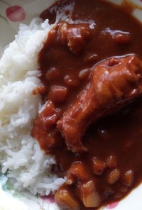 トマトたっぷりの手羽元カレー(ㆁωㆁ*)