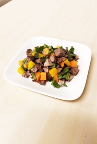 鹿肉（もも肉）と彩り野菜のレシピ☆