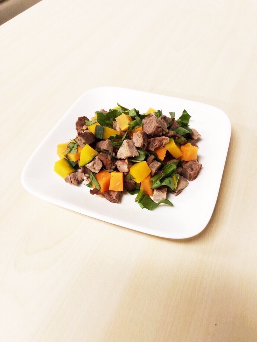 鹿肉（もも肉）と彩り野菜のレシピ☆の画像