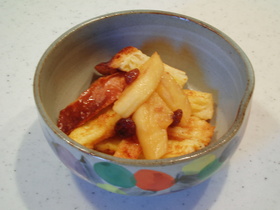 パン耳フレンチトースト☆りんごつき