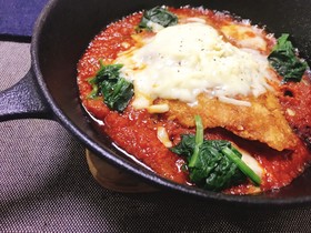 金目鯛クリスピーのピリ辛イタリア風