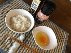 卵かけご飯 オリーブオイル