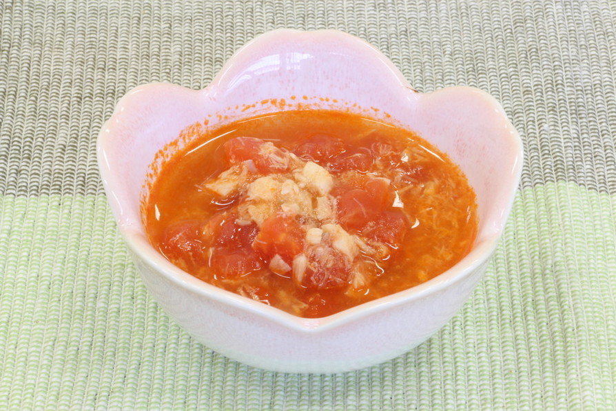 離乳食９か月～魚とトマトのスープ煮の画像