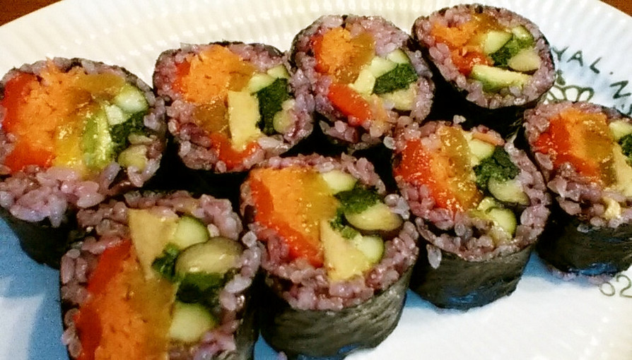 レインボー野菜寿司の画像