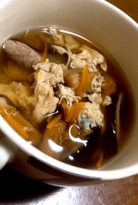 干し椎茸と干し貝柱のスープ