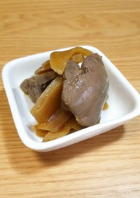 簡単低糖質☆鶏肝と新生姜の甘辛煮