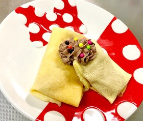 アレルギー練習クレープ(卵黄入り)☆