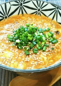 簡単♡蒙古タンメン中本でスープご飯