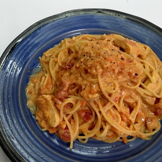 バターチキンカレーの残り物で 絶品パスタ レシピ 作り方 By しゆんかな クックパッド 簡単おいしいみんなのレシピが350万品