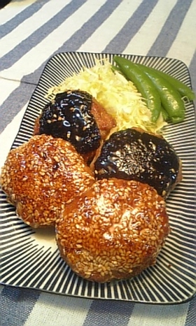 照りてり~海苔つくね!ゴマつくね!