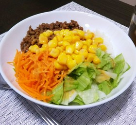ご褒美ランチ☆簡単ベジボウル