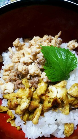 早くて簡単!鶏そぼろ丼