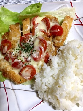 簡単に〜♡チーズカツレツ風♡