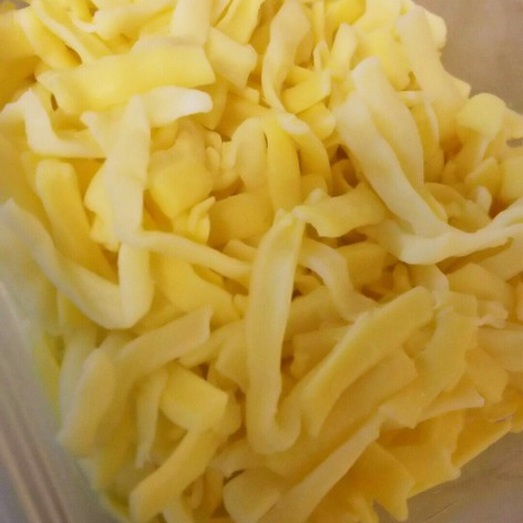 細切りチーズの冷凍保存
