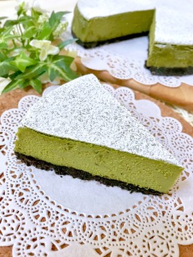 *ほろ苦い♡大人の抹茶チーズケーキ*