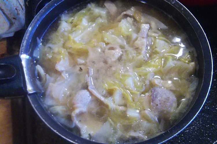 究極の時短 簡単 キャベツと豚肉のスープ レシピ 作り方 By 尚人パパ クックパッド